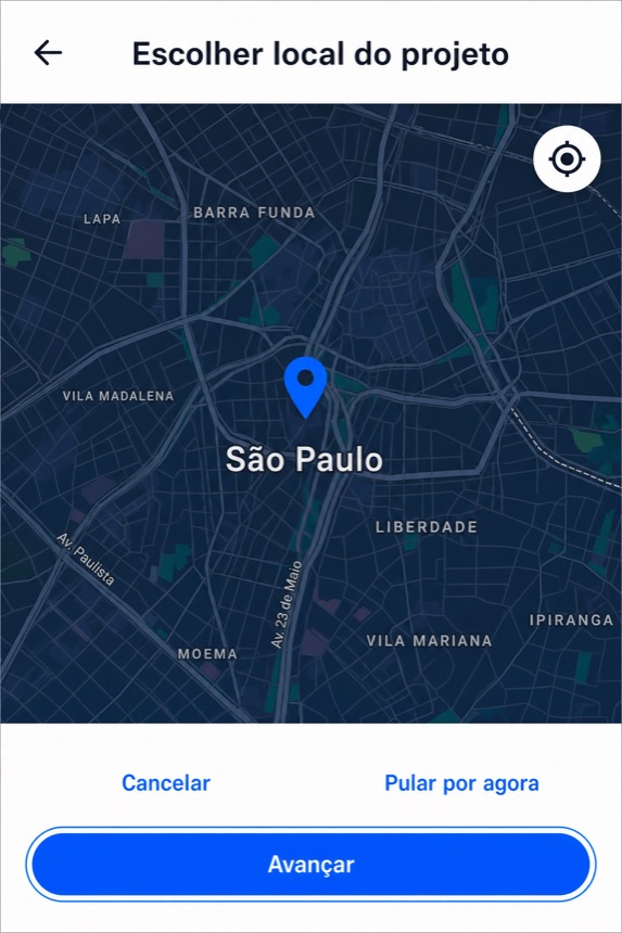 Elegir ubicación con Siguiente resaltado
